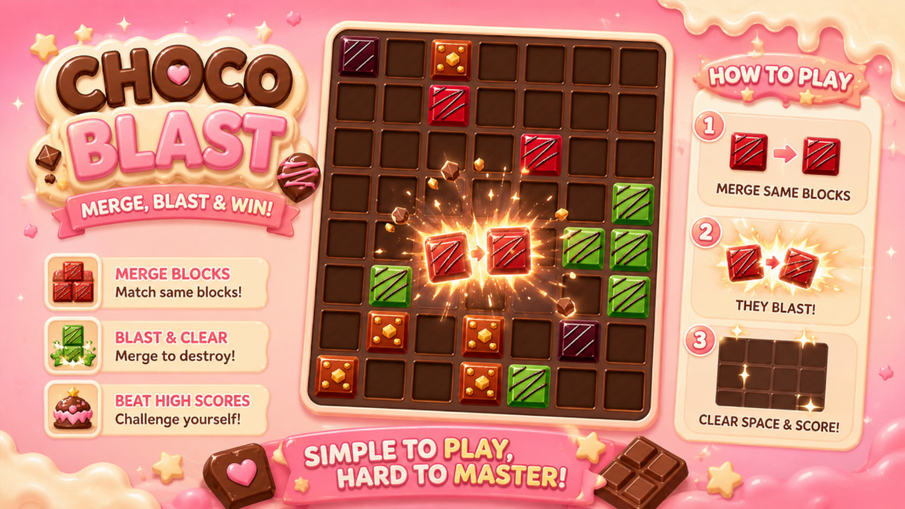 Choco Blast: Block Merge gameplay artwork