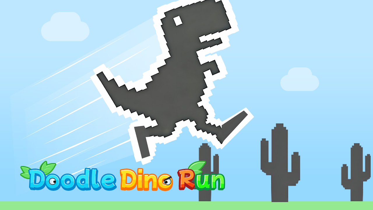 Doodle Dino Run gameplay artwork