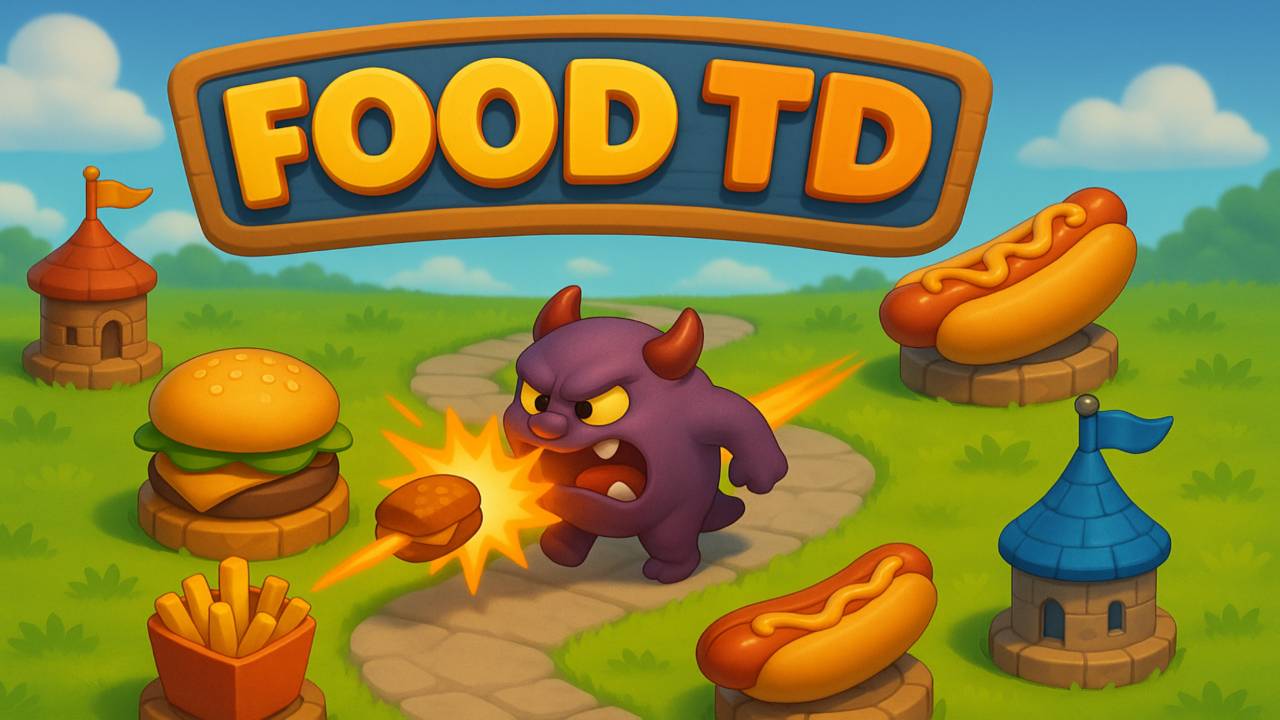Food Tower Defense gameplay artwork