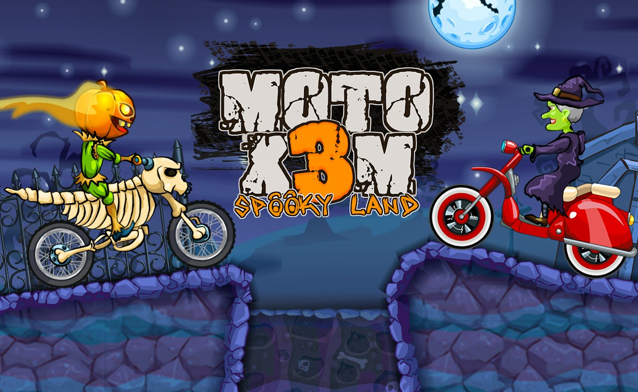 Moto X3M: Spooky Land gameplay artwork
