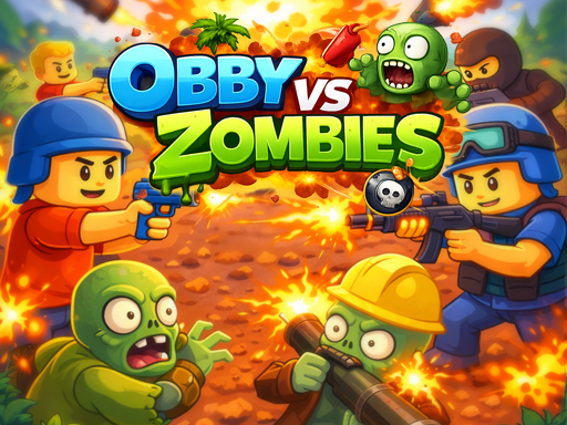 Obby vs Zombies gameplay artwork