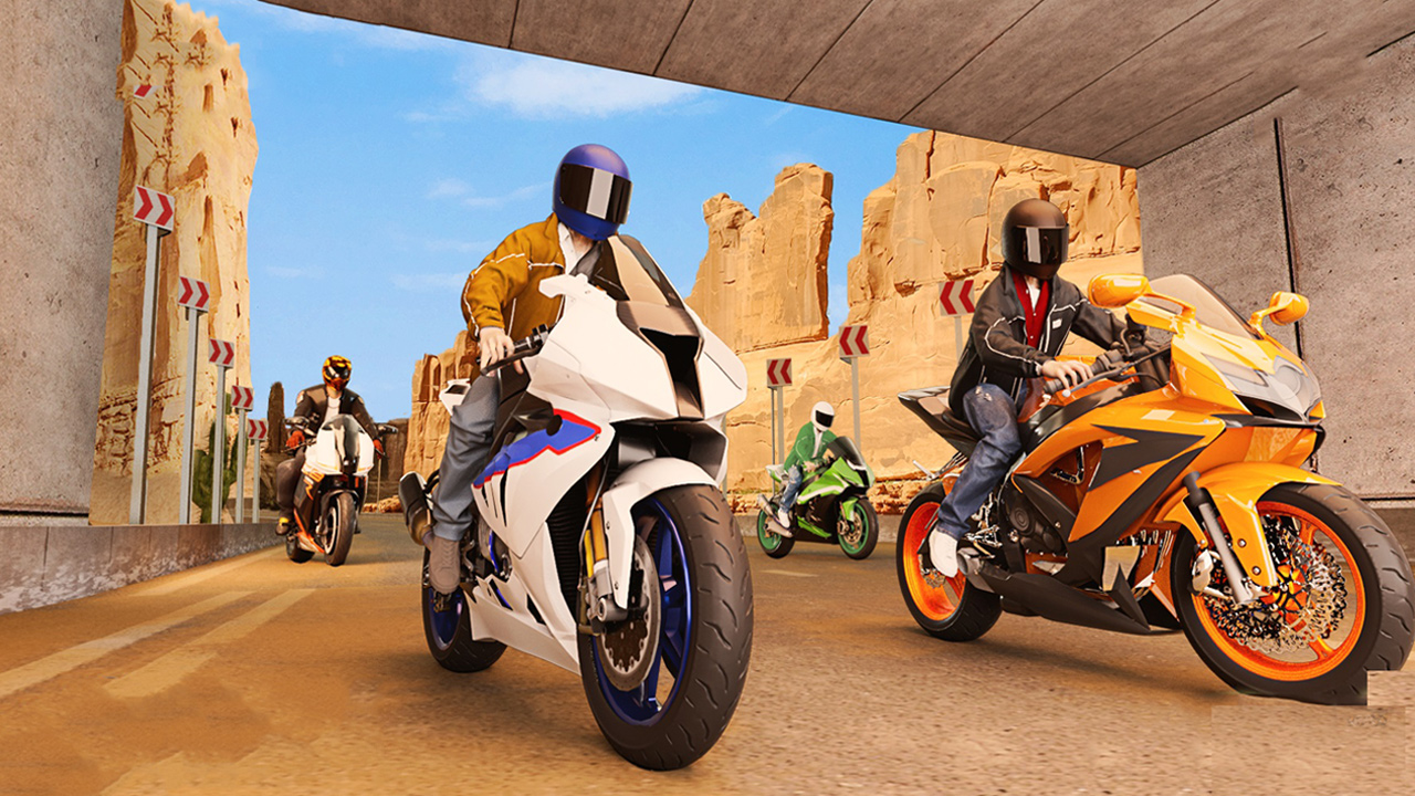 Real Motorbike Simulator Race 3D gameplay artwork
