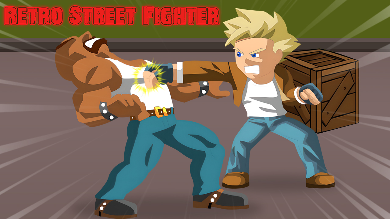 Retro Street Fighter gameplay artwork