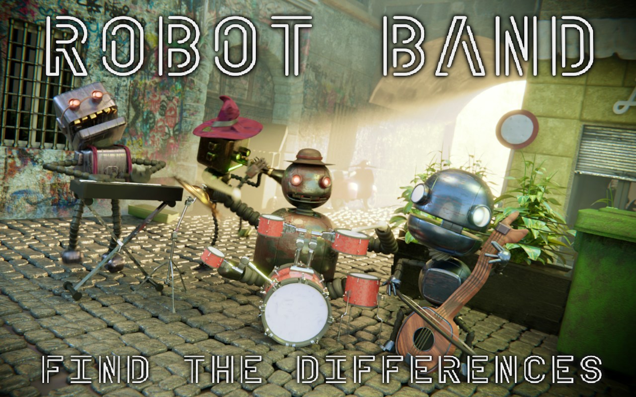 Robot Band - Find the Differences gameplay artwork