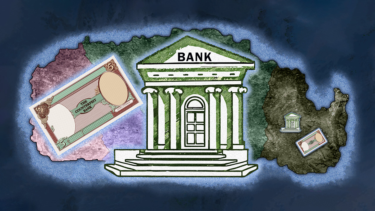 The Counterfeit Bank gameplay artwork